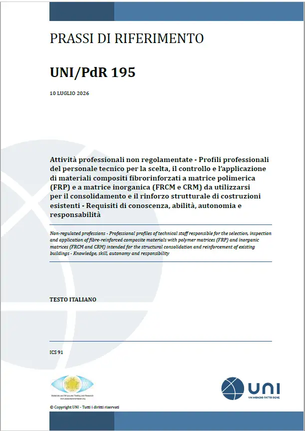 UNI/PdR 195:2026 UNI/PdR 195:2026